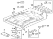 Diagram for Honda HR-V Sun Visor - 83280-3W0-A11ZA