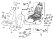 Diagram for Honda CR-V Hybrid Seat Cushion - 81537-TLA-C01