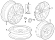 Diagram for 2023 Honda CR-V Hybrid Wheel Cover - 44733-3A0-A02