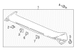 Diagram for Honda Odyssey Spoiler - 74950-THR-A12ZM