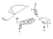 Diagram for 2023 Honda Odyssey Antenna - 39150-THR-A41ZB