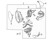 Diagram for 2022 Honda Civic Mirror Cover - 76201-T20-A01ZJ