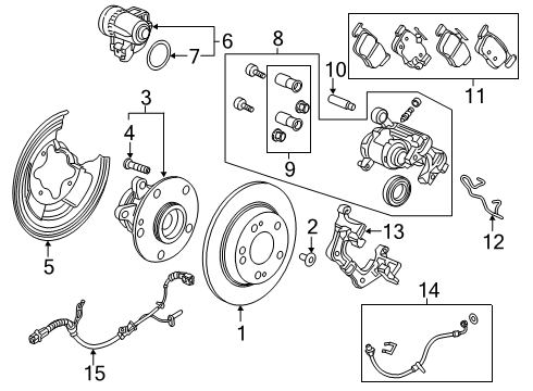 43021-TEA-T01 Honda Gear Unit, L. Motor