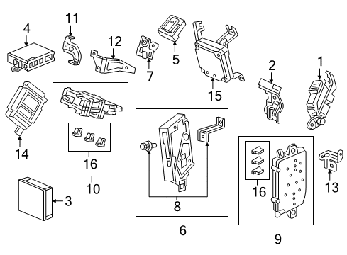 39450-THR-A13 - Genuine Honda CONTROL UNIT, RR