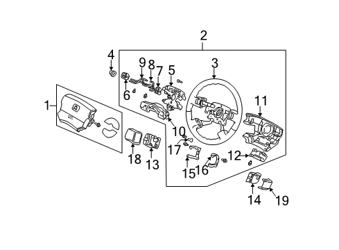 Cover Case *NH283L* Diagram for 35881-SP0-003ZE