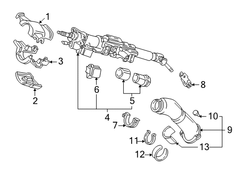 Cover Column *NH1L* Diagram for 77361-SL0-T01ZA