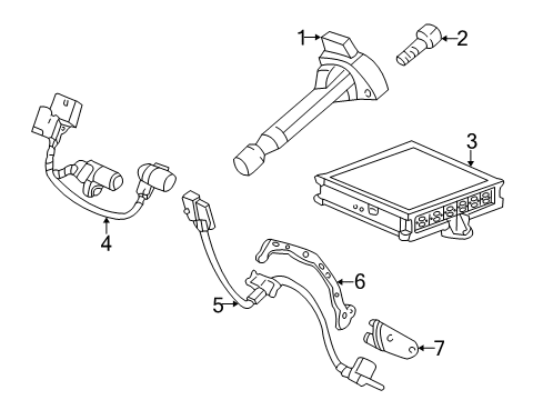 Control Module Engine Diagram for 37820-P8E-A51