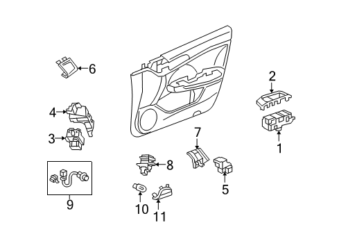 Switch Assembly Diagram for 35750-TL2-A12