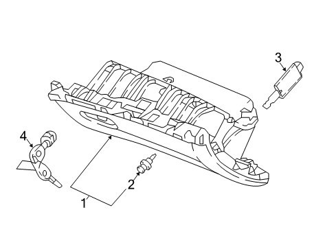 Box Assembly, Glove (Deep Black) Diagram for 77501-TVA-A11ZA