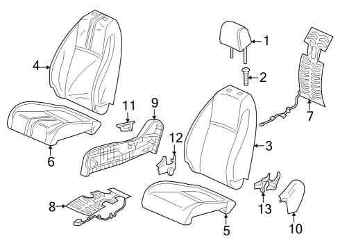 2023 Honda Accord Hybrid CVR, R- FR- *NH556L* Diagram for 81131-3A0-A01ZA