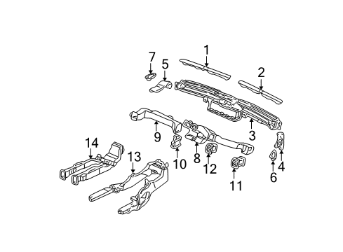 Garnish L *YR164L* Diagram for 77466-S0K-A01ZC