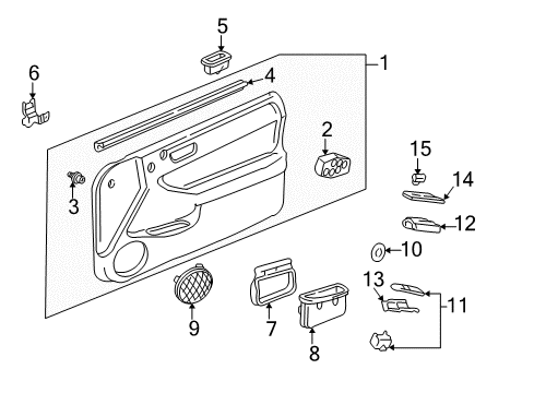 Protector R FR Dr Diagram for 83509-ST7-A00