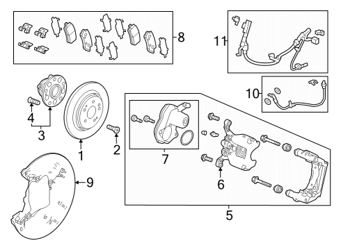 2022 Honda Accord Hybrid SPLASH GUARD, R- RR Diagram for 43253-TYA-A00
