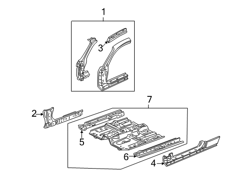 Floor FR Diagram for 65100-S3M-A00ZZ