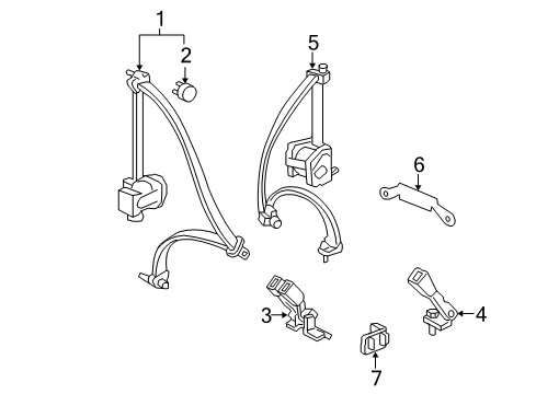 Tongue Set (Gray) Diagram for 04827-SJC-A00ZC