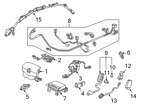 Airbag (Graphite Black) Diagram for 06770-SEP-A90