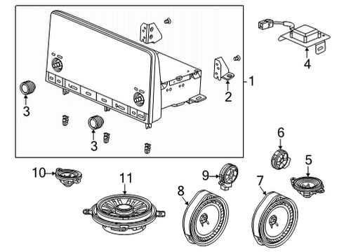 2022 Honda Accord AUDIO UNIT, SCREEN Diagram for 8A100-T20-A41