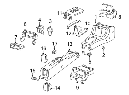 Ashtray *NH283L* Diagram for 88320-SV1-A00ZJ