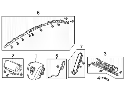 2022 Honda Accord MOD SET, R- *NH900L* Diagram for 78670-T20-A80ZA