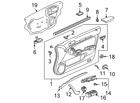 Lng R FR *YR240L* Diagram for 83508-SEC-A02ZD