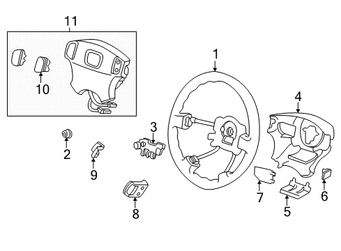 Button, L. Horn *NH264L* (CLASSY GRAY) Diagram for 78522-S04-N81ZD