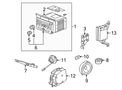 Tuner Assembly Diagram for 39107-SZA-C21