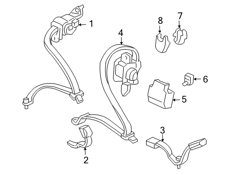 Outer St, Passenger Side (Graphite Black) Diagram for 04824-S5T-A00ZA