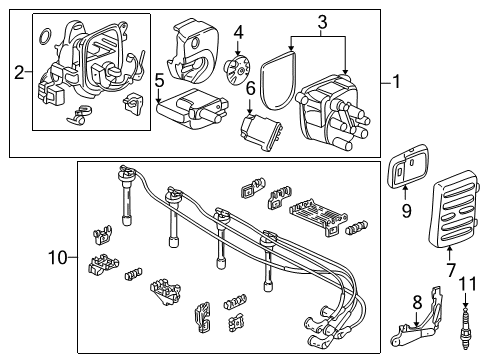 Control Module Engine Diagram for 37820-P75-A02