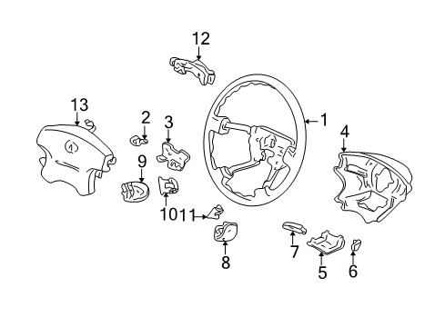 Wheel Steering Diagram for 08U97-S0K-270G