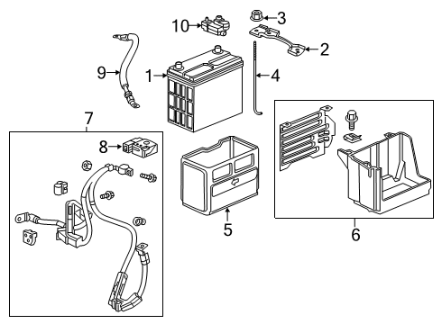 BATTERY (55B24L) (MUTLU) Diagram for 31500-TGG-A03
