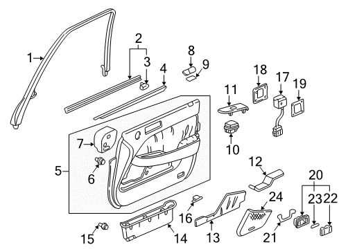 Pocket R *YR164L* Diagram for 83504-SZ3-A00ZC