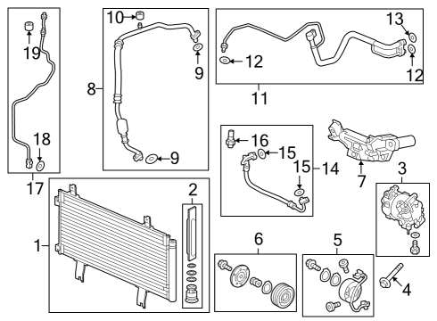 2024 Honda Accord COMPRESSOR COMP Diagram for 38810-64A-A02