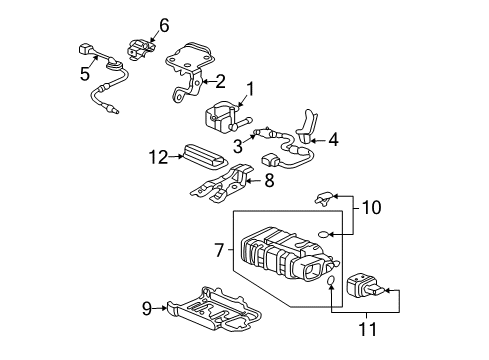 Valve, Purge Control Solenoid Diagram for 36162-RBB-A01