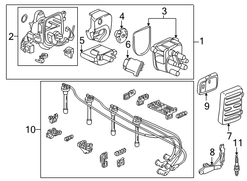 Control Module Engine Diagram for 37820-P72-A01