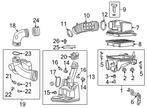 Chamber, Resonator Diagram for 17230-RX0-X00