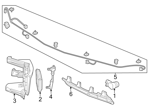 2023 Honda Accord Hybrid RADAR ASSY-, R Diagram for 8S411-T90-A01