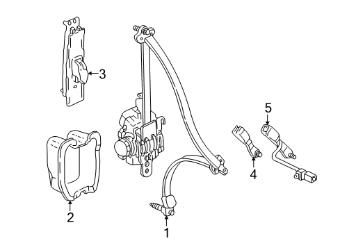 Buckle Set *YR203L* Diagram for 04816-S3V-A53ZB