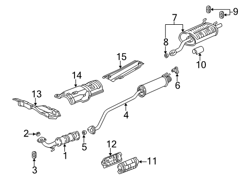 Exhaust Flexible Gasket Diagram for 18229-SP0-003