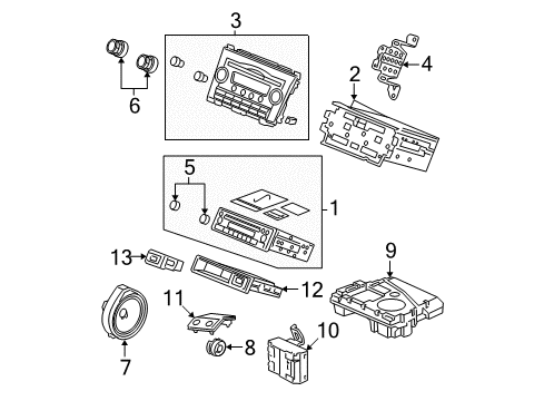 Tuner Assy. (40Wx4) Diagram for 39100-SWA-A50