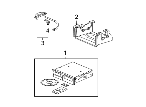 DVD Unit, Navigator (Alpine) Diagram for 39540-SEC-405