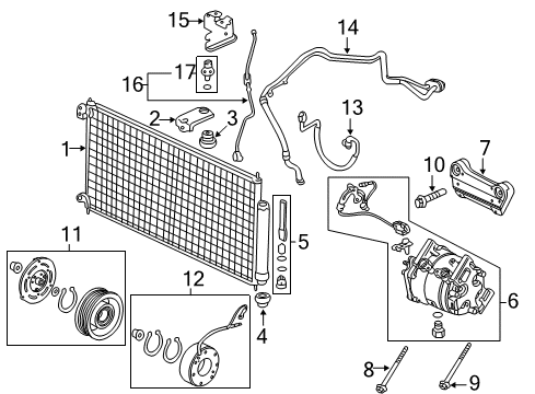 Condenser Diagram for 80110-SEA-013