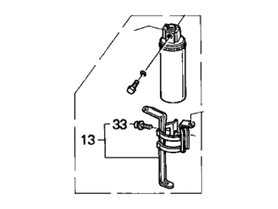 80351-SK7-H11 Honda Receiver Illustration 1 of 1