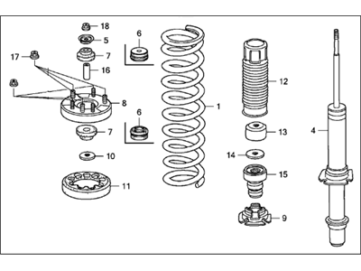 Honda 51602-SEP-A31 Damper Assy, L FR