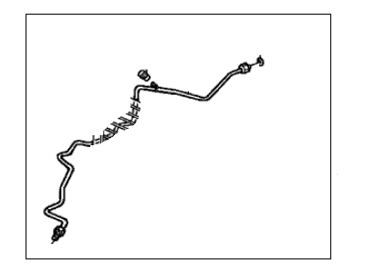 Honda 80343-SK7-A11 Pipe C Receiver 80343-SK7-A11 Honda Pipe C Receiver Illustration 1 of 1