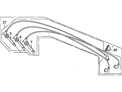 32722-PL2-661 Honda Wire FR Ignition Illustration 1 of 1