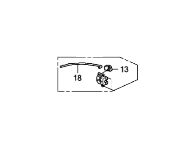 Honda 74801-SJC-A01 Lock Assembly, Passenger Side Tailgate (Upper)