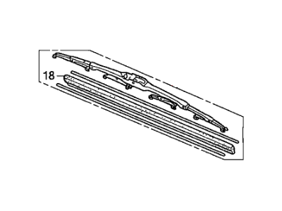 Honda 76630-SJC-A01 Blade, Windshield Wiper (550MM)