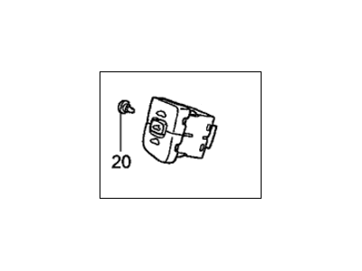 Honda 35830-SJC-A01ZA Switch Assy., Sunroof *NH167L* (GRAPHITE BLACK)