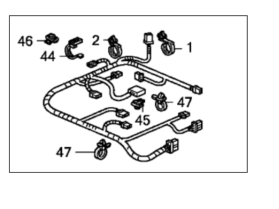 Honda 81711-SJP-L30 Cord, L. Power Seat (8Way)