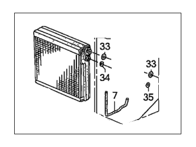 Honda 80215-SJC-A02 Evaporator Sub-Assembly